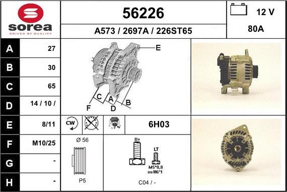 EAI 56226 - Alternatore autozon.pro