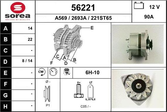 EAI 56221 - Alternatore autozon.pro