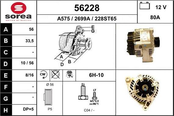 EAI 56228 - Alternatore autozon.pro