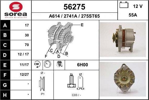 EAI 56275 - Alternatore autozon.pro