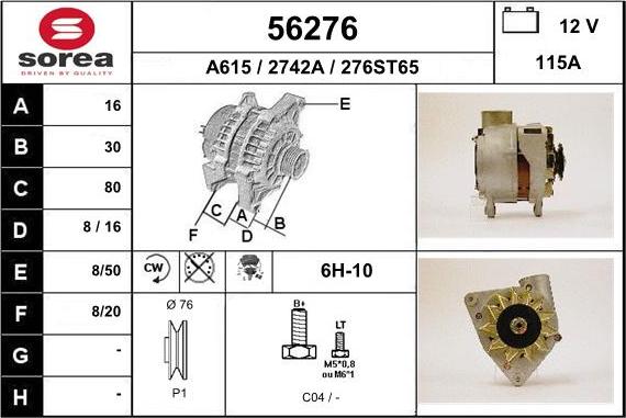 EAI 56276 - Alternatore autozon.pro