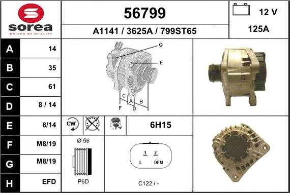 EAI 56799 - Alternatore autozon.pro