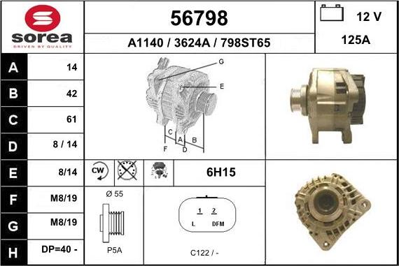 EAI 56798 - Alternatore autozon.pro