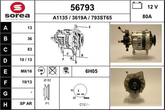 EAI 56793 - Alternatore autozon.pro