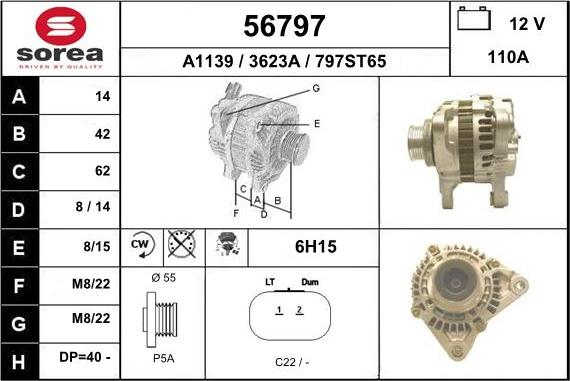 EAI 56797 - Alternatore autozon.pro