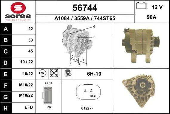 EAI 56744 - Alternatore autozon.pro