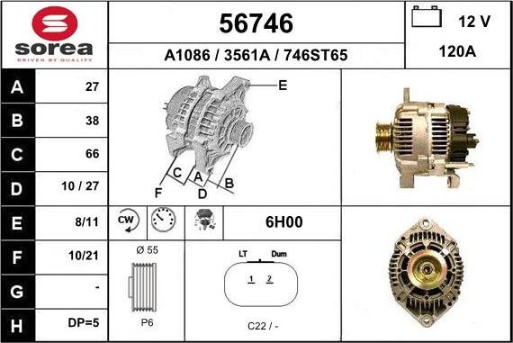 EAI 56746 - Alternatore autozon.pro