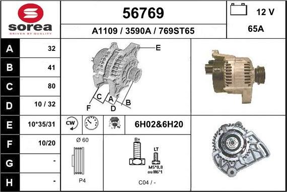 EAI 56769 - Alternatore autozon.pro