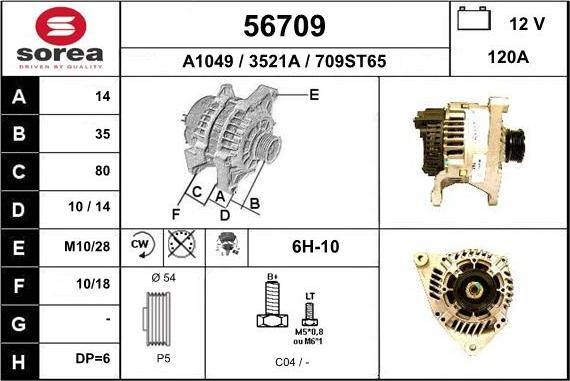 EAI 56709 - Alternatore autozon.pro