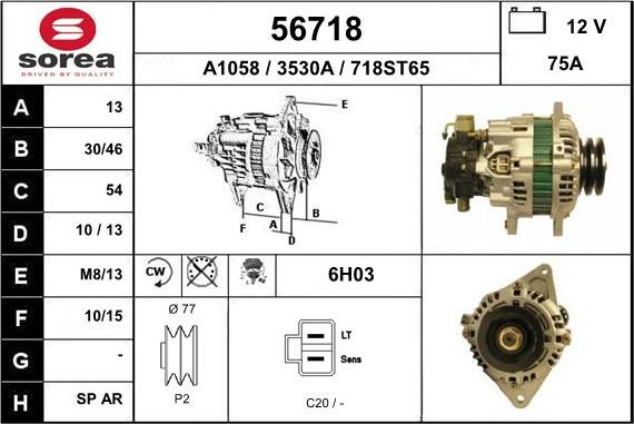 EAI 56718 - Alternatore autozon.pro