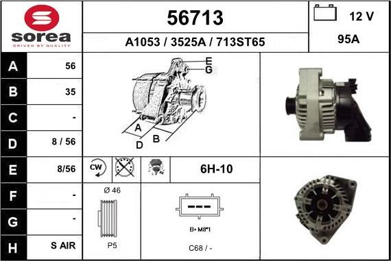 EAI 56713 - Alternatore autozon.pro