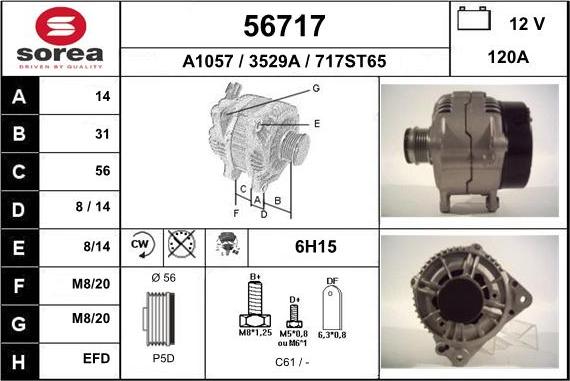 EAI 56717 - Alternatore autozon.pro