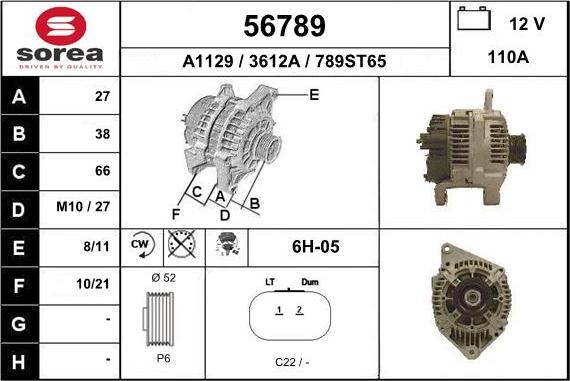 EAI 56789 - Alternatore autozon.pro