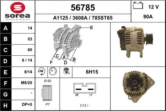 EAI 56785 - Alternatore autozon.pro