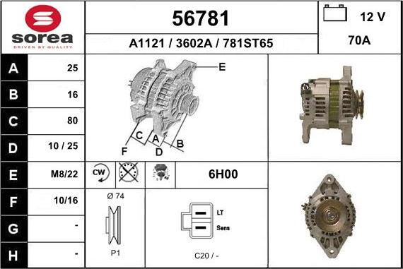 EAI 56781 - Alternatore autozon.pro