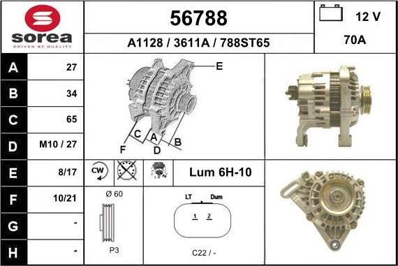 EAI 56788 - Alternatore autozon.pro