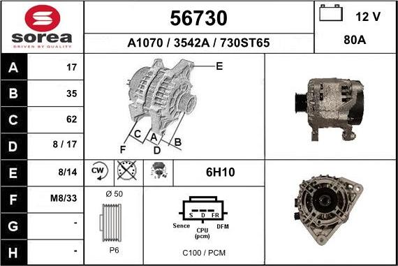 EAI 56730 - Alternatore autozon.pro