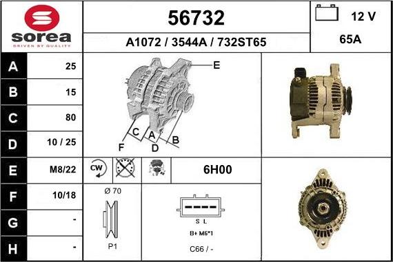 EAI 56732 - Alternatore autozon.pro