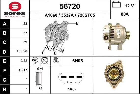 EAI 56720 - Alternatore autozon.pro