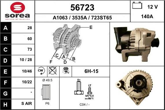 EAI 56723 - Alternatore autozon.pro