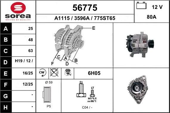 EAI 56775 - Alternatore autozon.pro