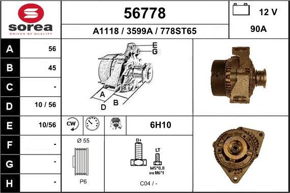 EAI 56778 - Alternatore autozon.pro