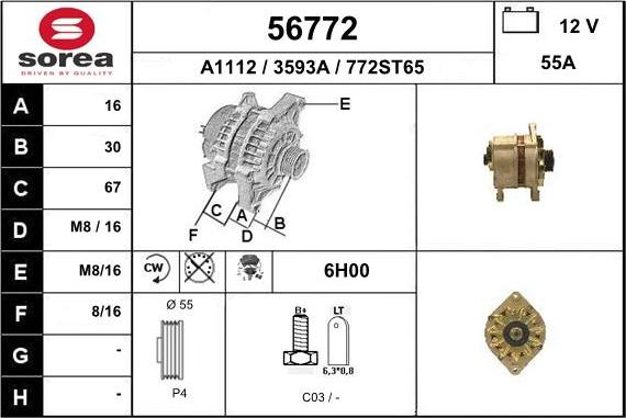 EAI 56772 - Alternatore autozon.pro