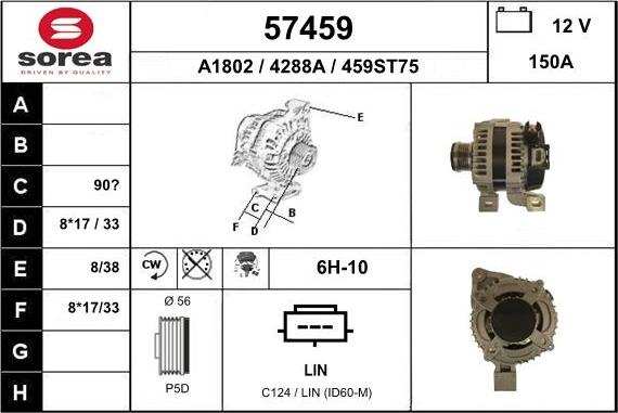 EAI 57459 - Alternatore autozon.pro