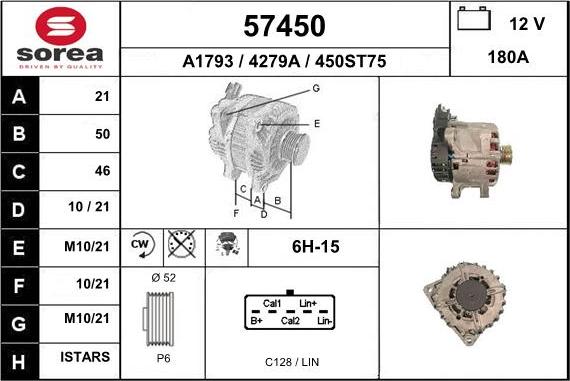 EAI 57450 - Alternatore autozon.pro