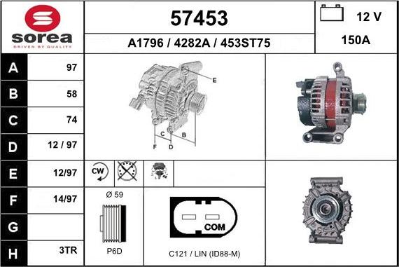 EAI 57453 - Alternatore autozon.pro