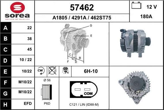 EAI 57462 - Alternatore autozon.pro