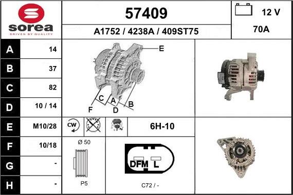 EAI 57409 - Alternatore autozon.pro