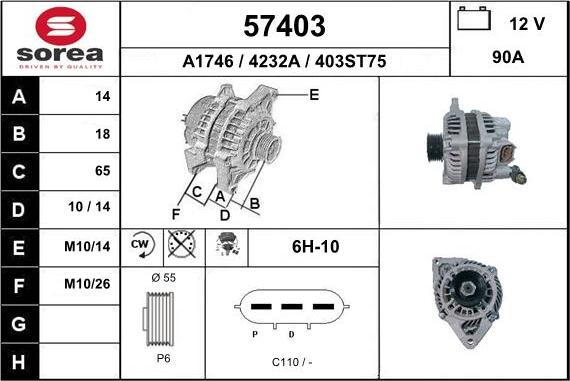 EAI 57403 - Alternatore autozon.pro