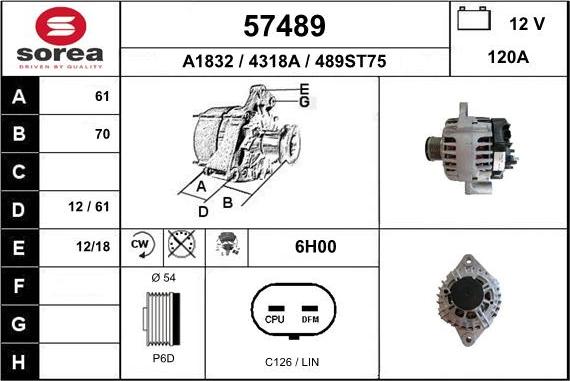 EAI 57489 - Alternatore autozon.pro