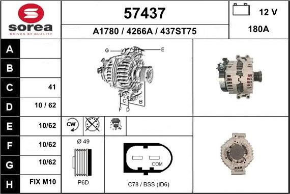 EAI 57437 - Alternatore autozon.pro