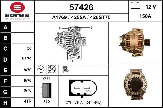 EAI 57426 - Alternatore autozon.pro