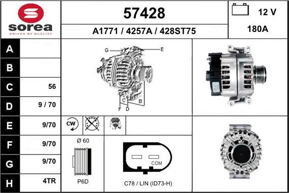 EAI 57428 - Alternatore autozon.pro