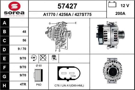 EAI 57427 - Alternatore autozon.pro