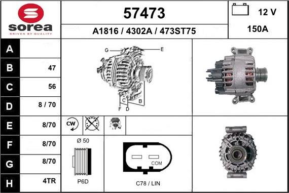 EAI 57473 - Alternatore autozon.pro