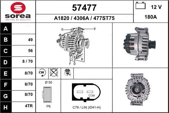 EAI 57477 - Alternatore autozon.pro