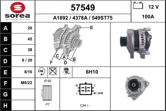 EAI 57549 - Alternatore autozon.pro