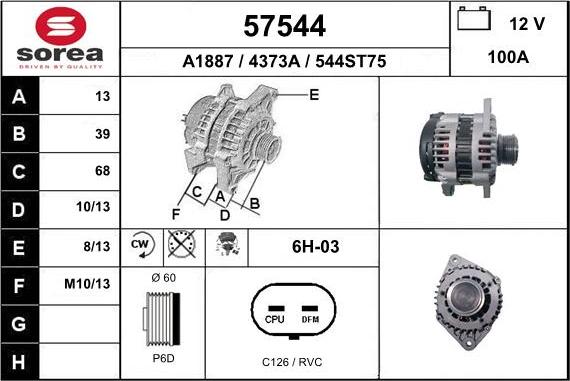 EAI 57544 - Alternatore autozon.pro