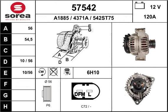 EAI 57542 - Alternatore autozon.pro