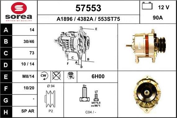 EAI 57553 - Alternatore autozon.pro