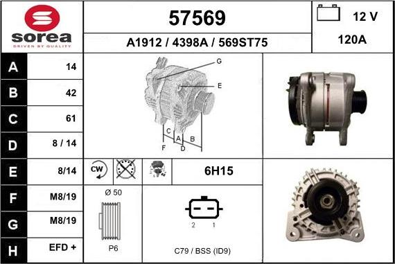 EAI 57569 - Alternatore autozon.pro