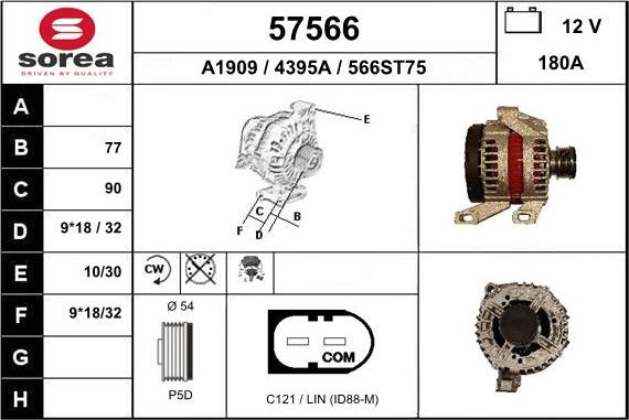 EAI 57566 - Alternatore autozon.pro