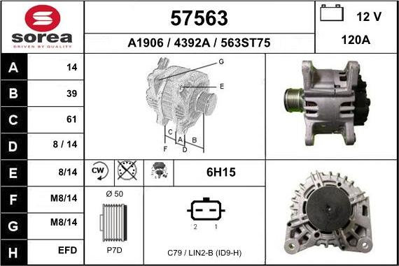 EAI 57563 - Alternatore autozon.pro