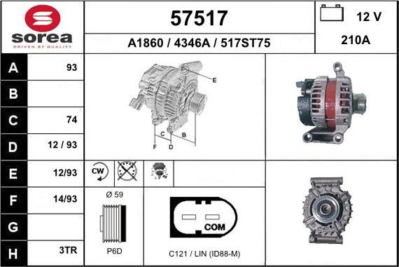 EAI 57517 - Alternatore autozon.pro