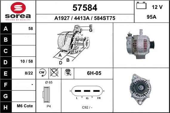 EAI 57584 - Alternatore autozon.pro