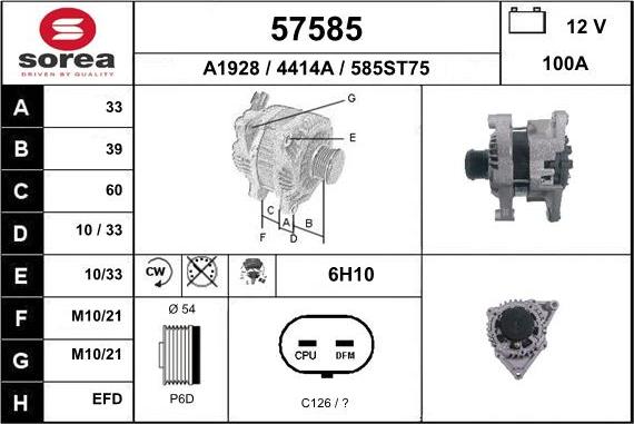 EAI 57585 - Alternatore autozon.pro